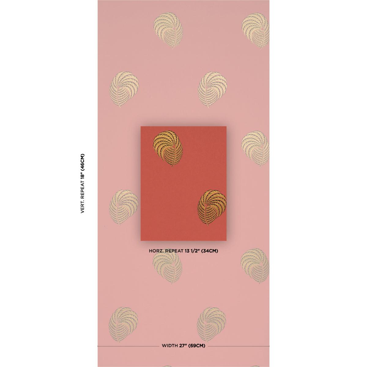 Purchase 5017051 | Royal Plume, Russet - Schumacher Wallpaper