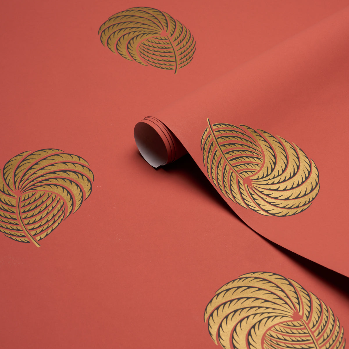 Purchase 5017051 | Royal Plume, Russet - Schumacher Wallpaper