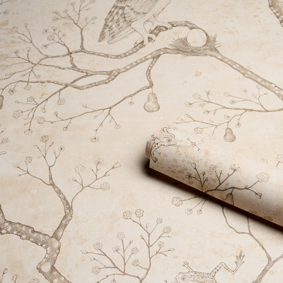 Purchase 5017091 | L’Attesa Nella Notte, Ivory - Schumacher Wallpaper
