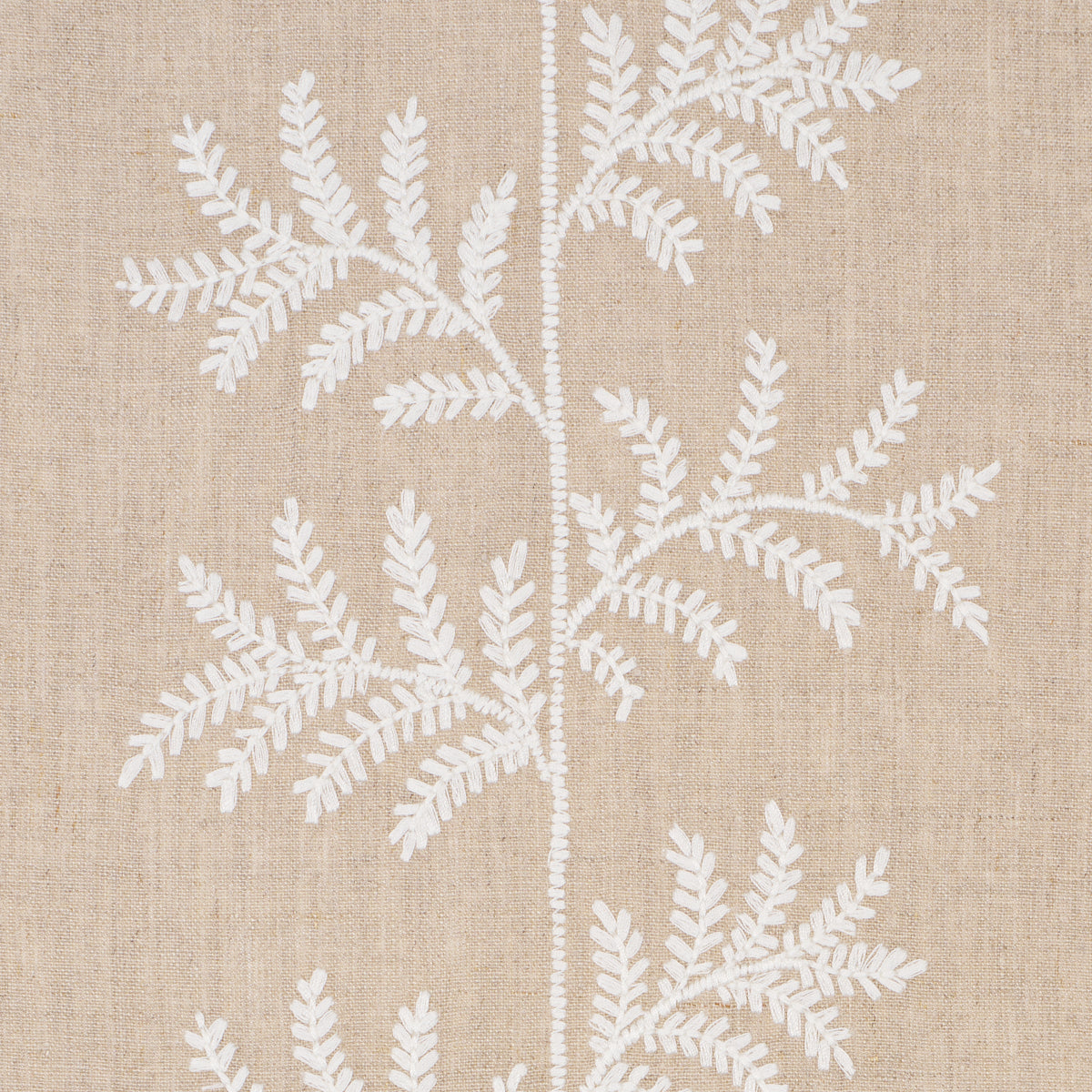 Purchase 5017101 | Eloise Embroidery Wallcovering, Natural - Schumacher Wallpaper