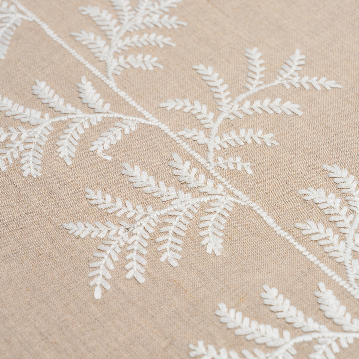 Purchase 5017101 | Eloise Embroidery Wallcovering, Natural - Schumacher Wallpaper