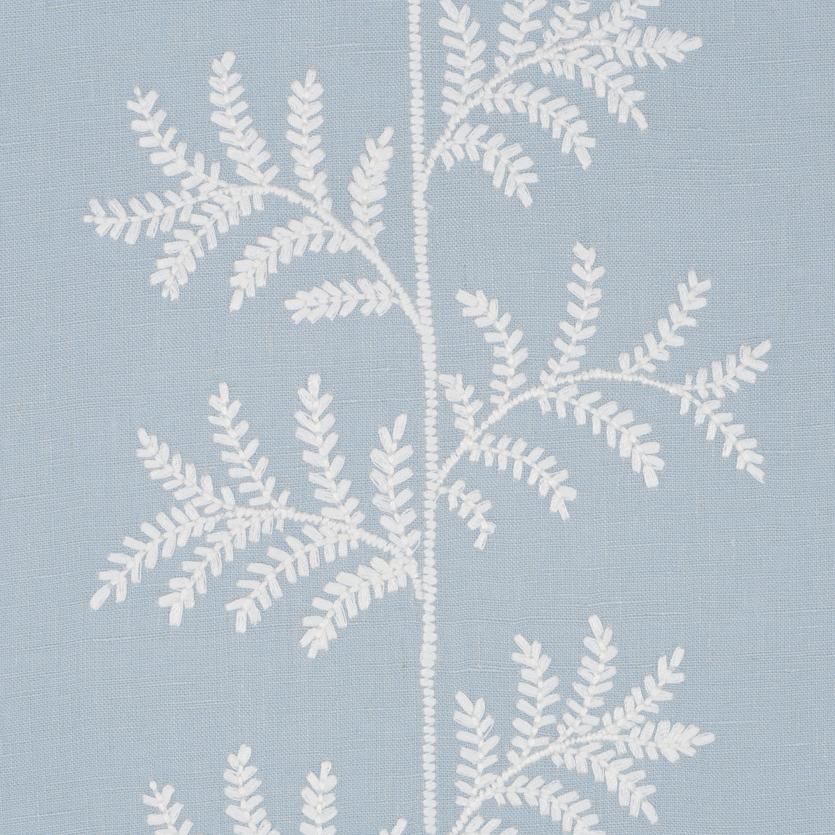 Purchase 5017102 | Eloise Embroidery Wallcovering, Sky - Schumacher Wallpaper