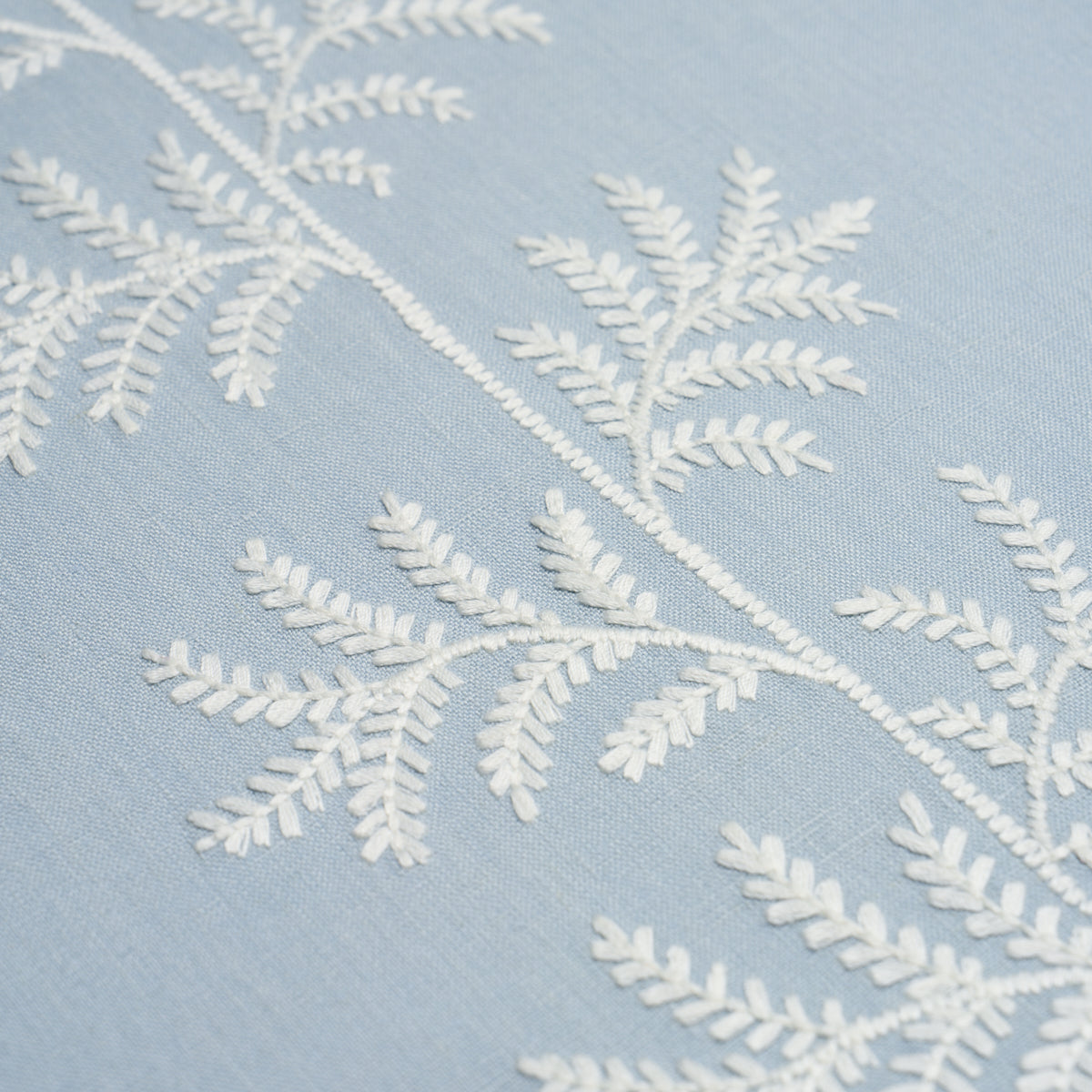 Purchase 5017102 | Eloise Embroidery Wallcovering, Sky - Schumacher Wallpaper