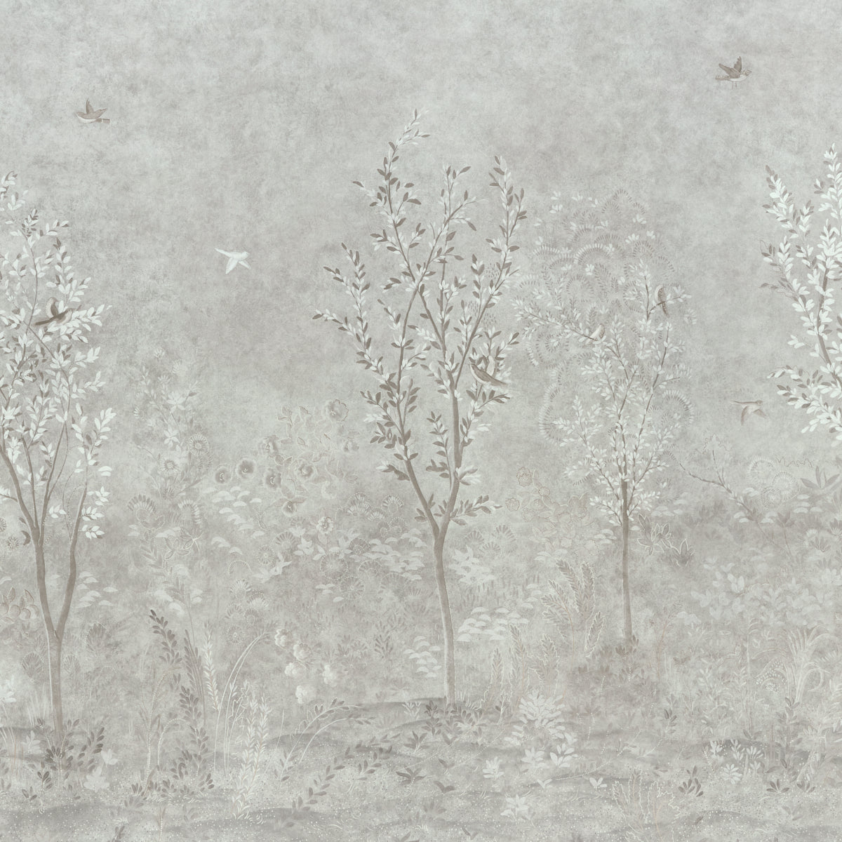 Purchase 5017130 | Sublime 4 Panel Set, Grisaille - Schumacher Wallpaper