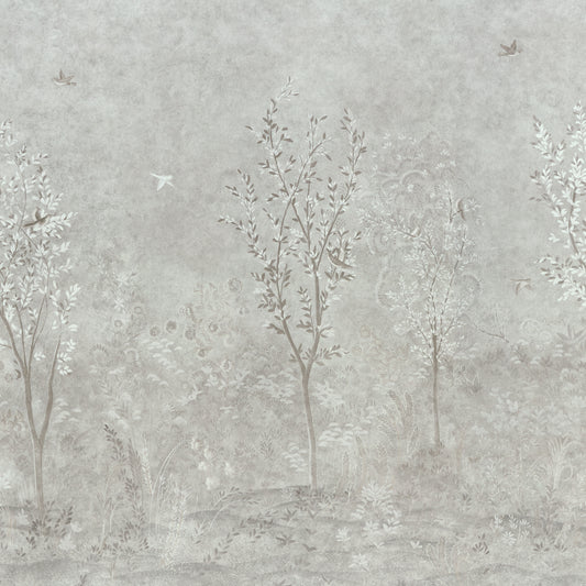 Purchase 5017130 | Sublime 4 Panel Set, Grisaille - Schumacher Wallpaper