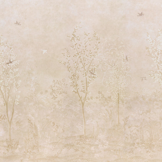Purchase 5017131 | Sublime 4 Panel Set, Parchment - Schumacher Wallpaper