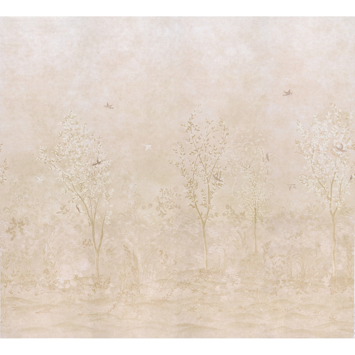 Purchase 5017131 | Sublime 4 Panel Set, Parchment - Schumacher Wallpaper