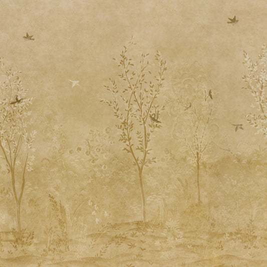 Purchase 5017132 | Sublime 4 Panel Set, Gold - Schumacher Wallpaper