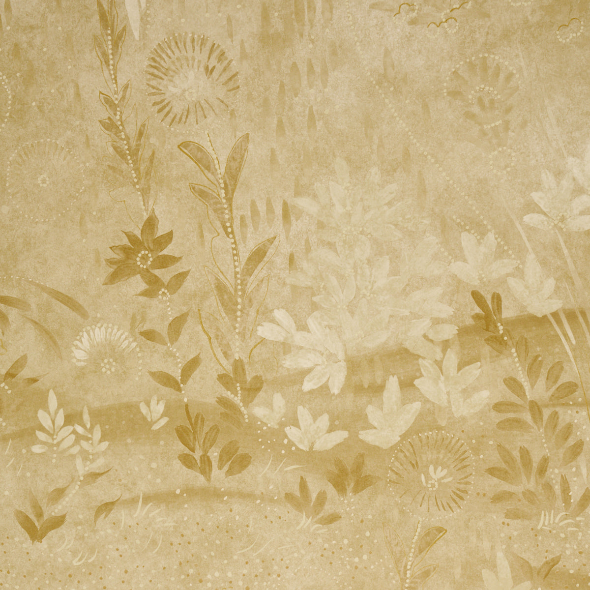 Purchase 5017132 | Sublime 4 Panel Set, Gold - Schumacher Wallpaper