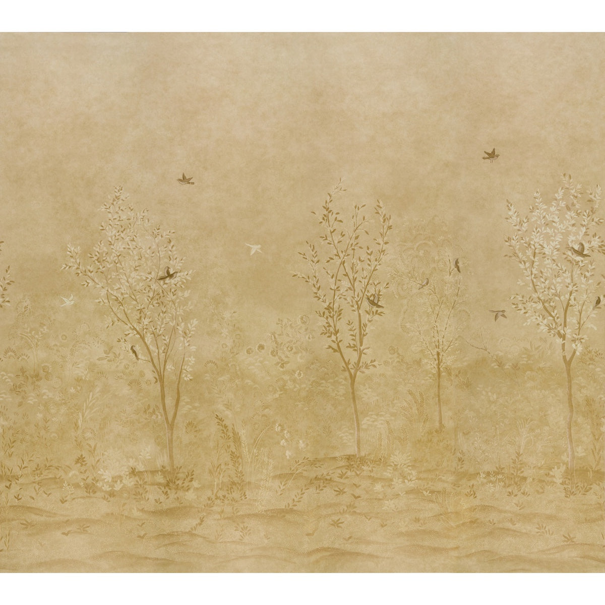 Purchase 5017132 | Sublime 4 Panel Set, Gold - Schumacher Wallpaper