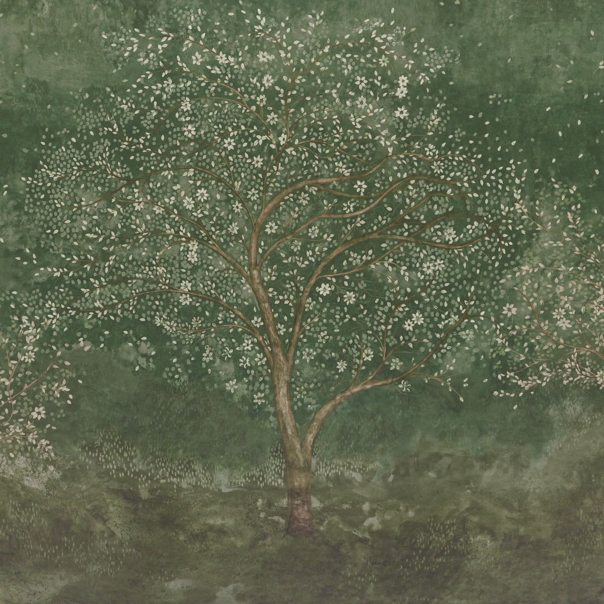 Purchase 5017140 | Psalm 3 Panel Set, Cypress - Schumacher Wallpaper