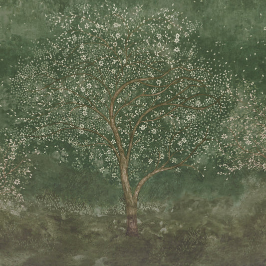 Purchase 5017140 | Psalm 3 Panel Set, Cypress - Schumacher Wallpaper