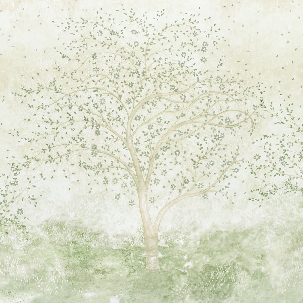 Purchase 5017141 | Psalm 3 Panel Set, Alabaster - Schumacher Wallpaper