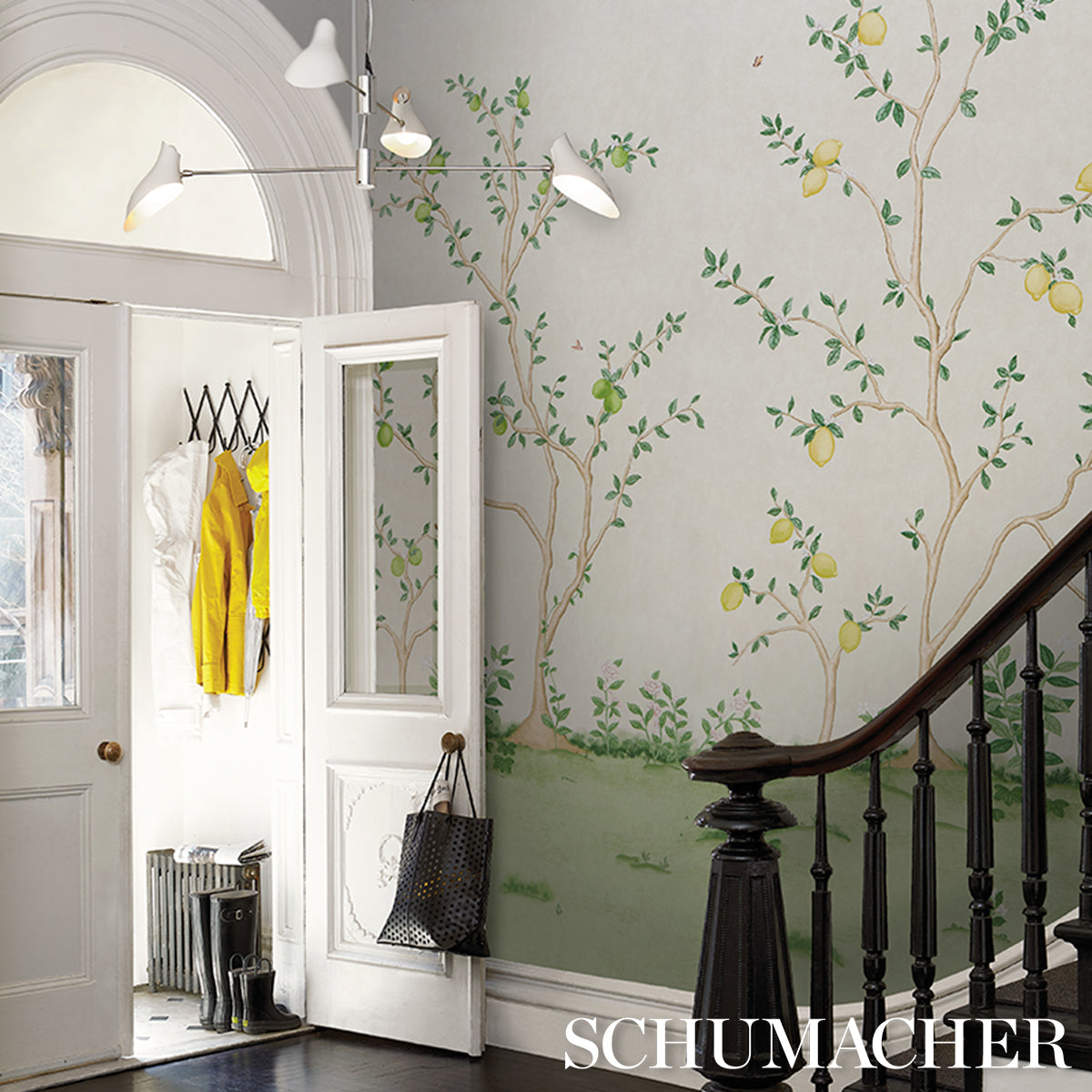 Purchase 5017160 | Citrus Blossom 2 Panel Set, Cream - Schumacher Wallpaper