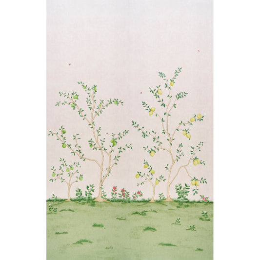 Purchase 5017161 | Citrus Blossom 2 Panel Set, Blush - Schumacher Wallpaper