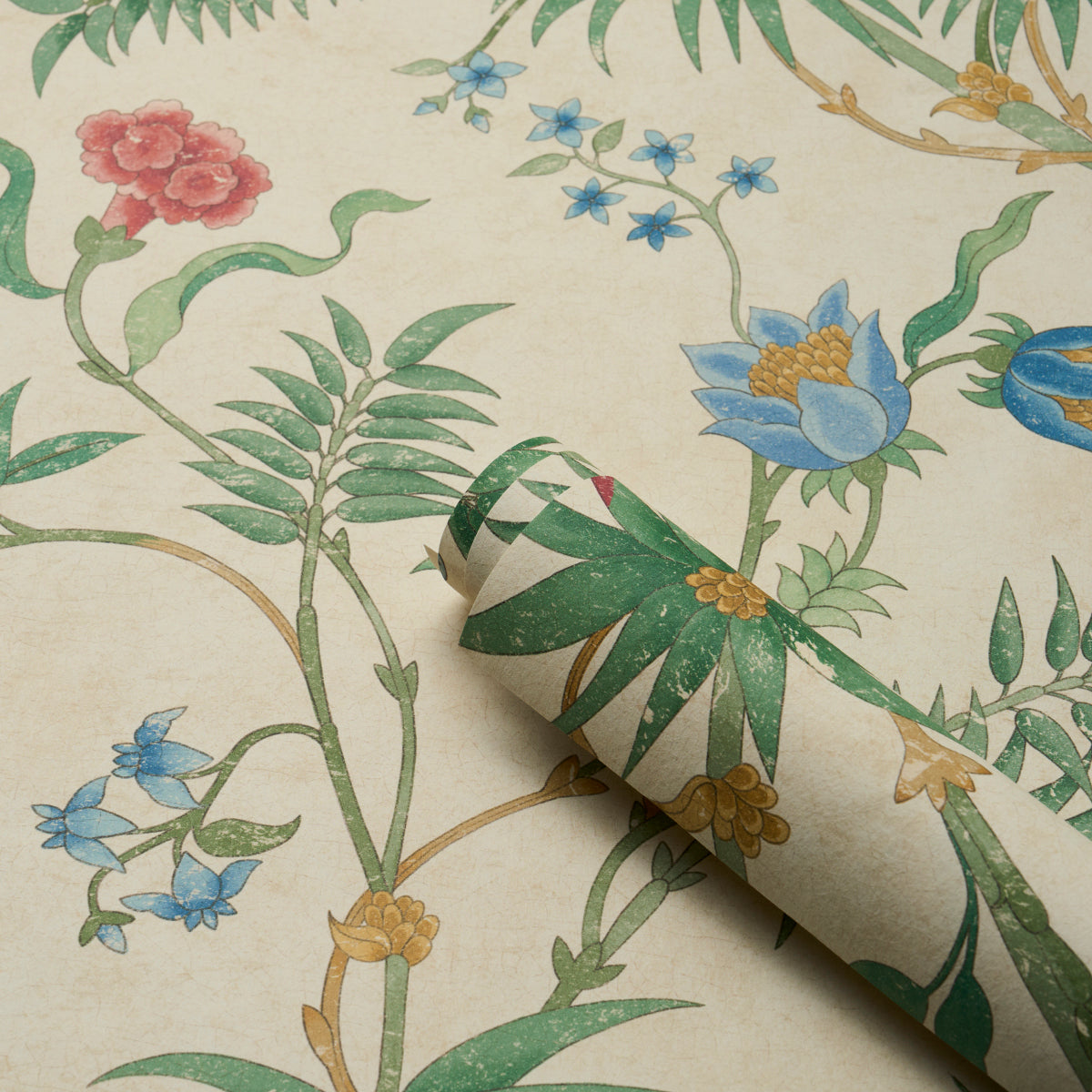 Purchase 5017171 | Arasi Botanical, Parchment - Schumacher Wallpaper