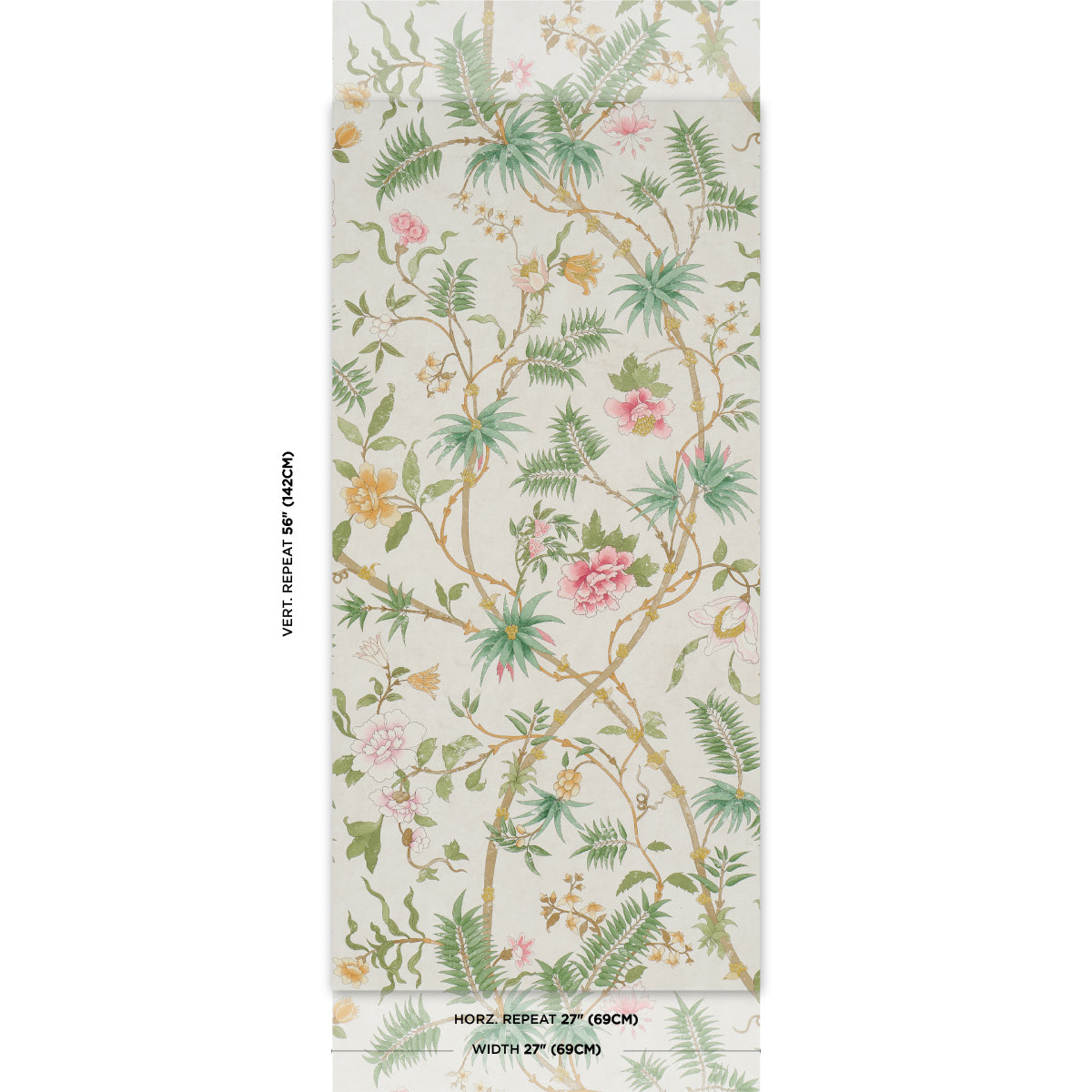 Purchase 5017172 | Arasi Botanical, Petal - Schumacher Wallpaper