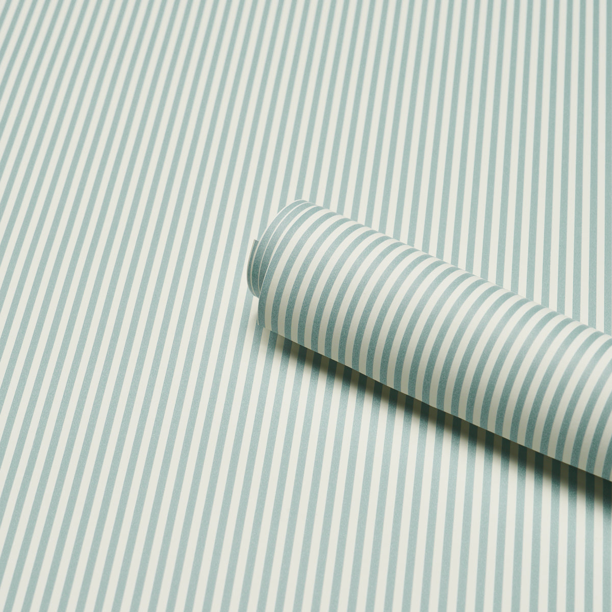 Purchase 5017194 | Emma Stripe Narrow, Aqua - Schumacher Wallpaper