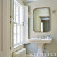 Purchase 5017198 | Emma Stripe Narrow, Stone - Schumacher Wallpaper