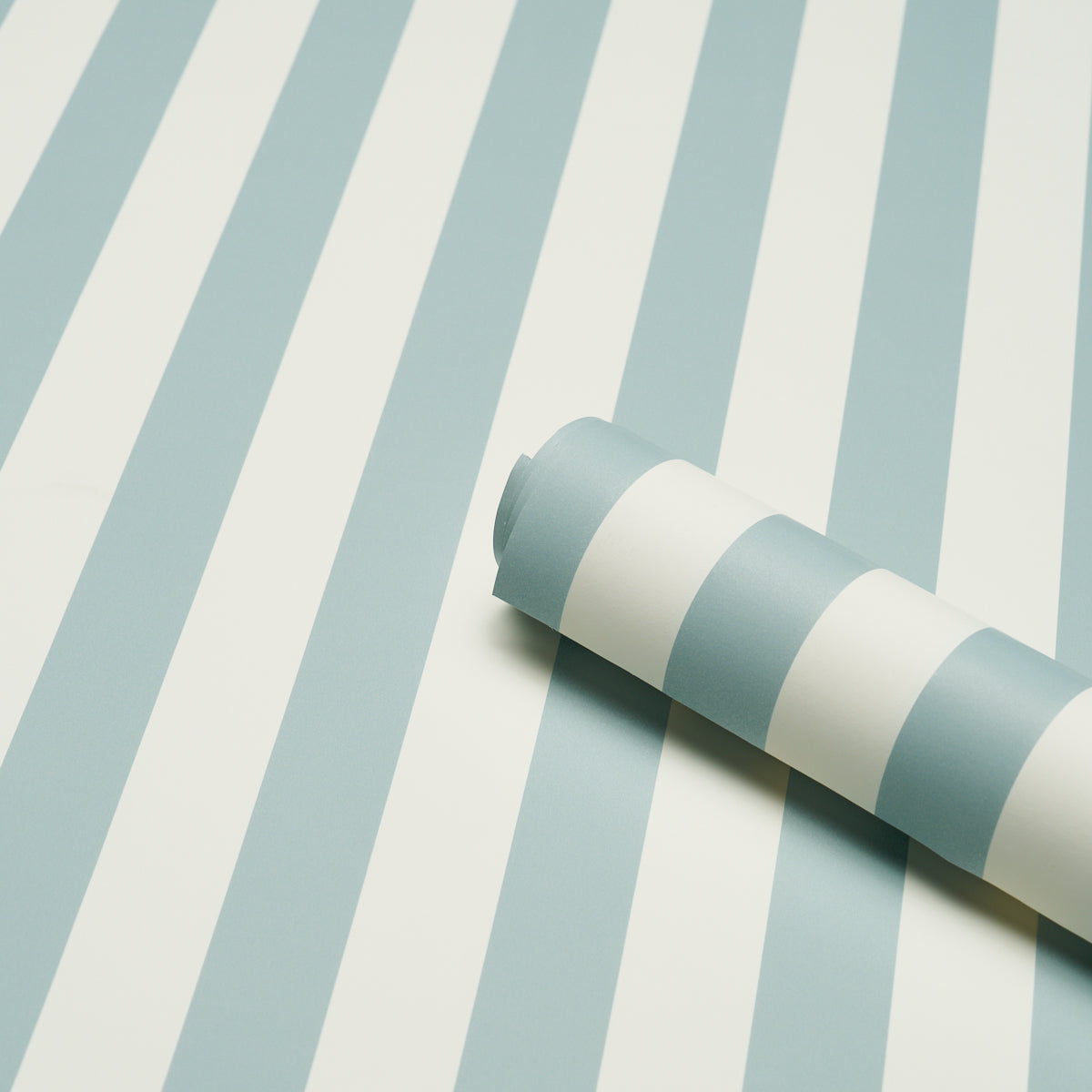 Purchase 5017211 | Emma Stripe, Chambray - Schumacher Wallpaper