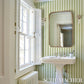 Purchase 5017215 | Emma Stripe, Leaf - Schumacher Wallpaper