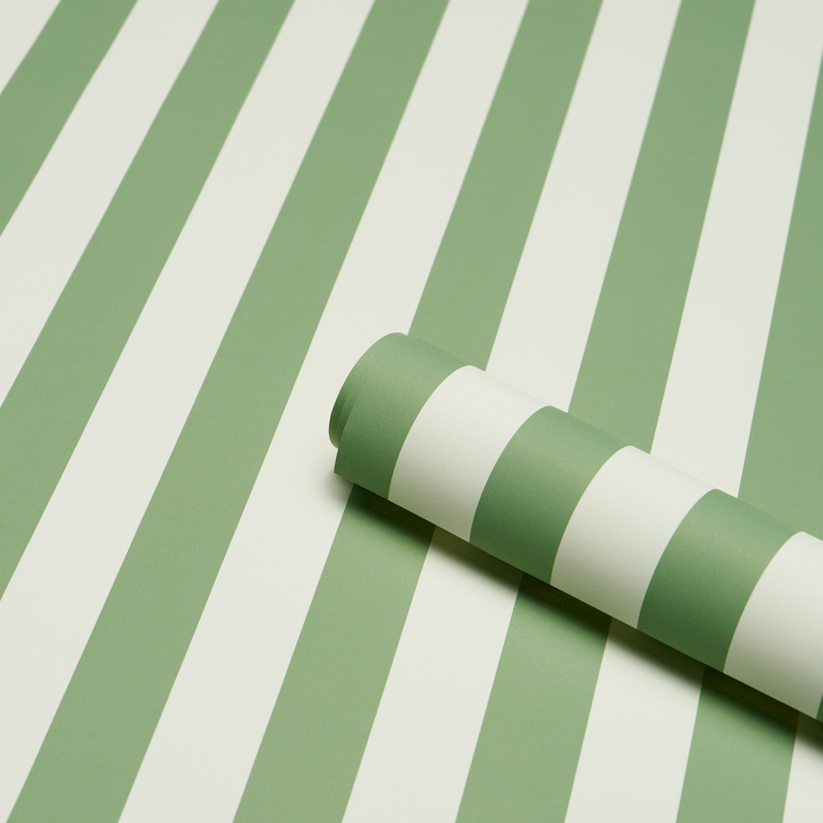 Purchase 5017216 | Emma Stripe, Apple Green - Schumacher Wallpaper