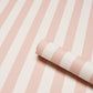 Purchase 5017219 | Emma Stripe, Blush - Schumacher Wallpaper
