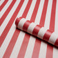 Purchase 5017227 | Emma Stripe, Red - Schumacher Wallpaper