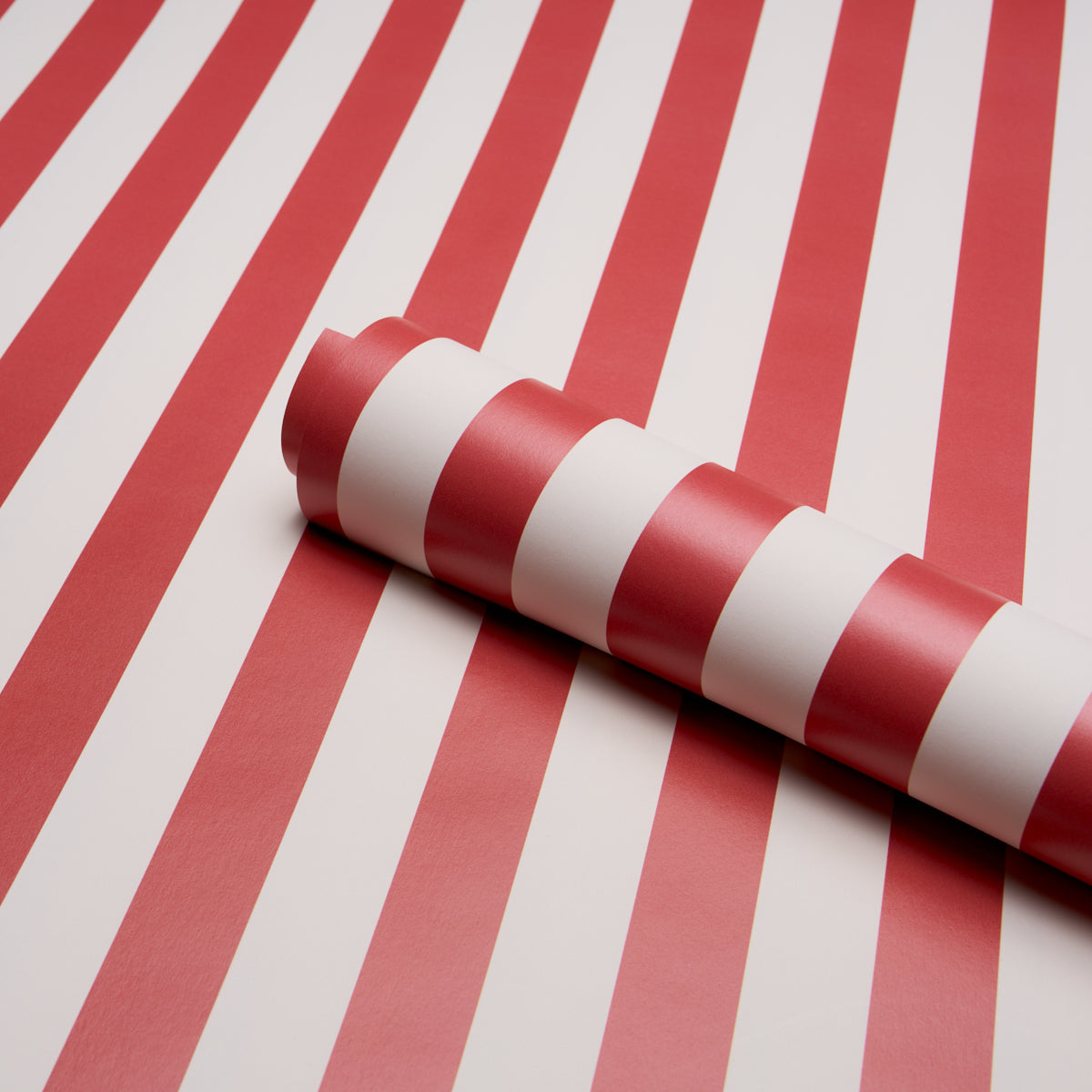 Purchase 5017227 | Emma Stripe, Red - Schumacher Wallpaper