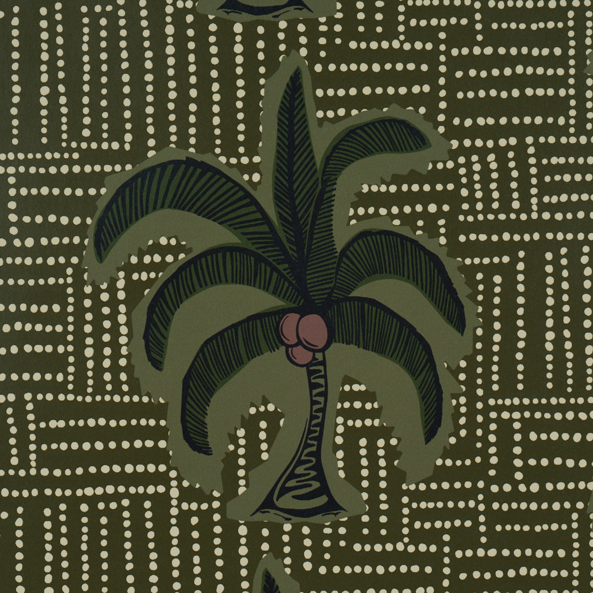 Purchase 5017240 | Agua De Coco, Palm Tree Green - Schumacher Wallpaper