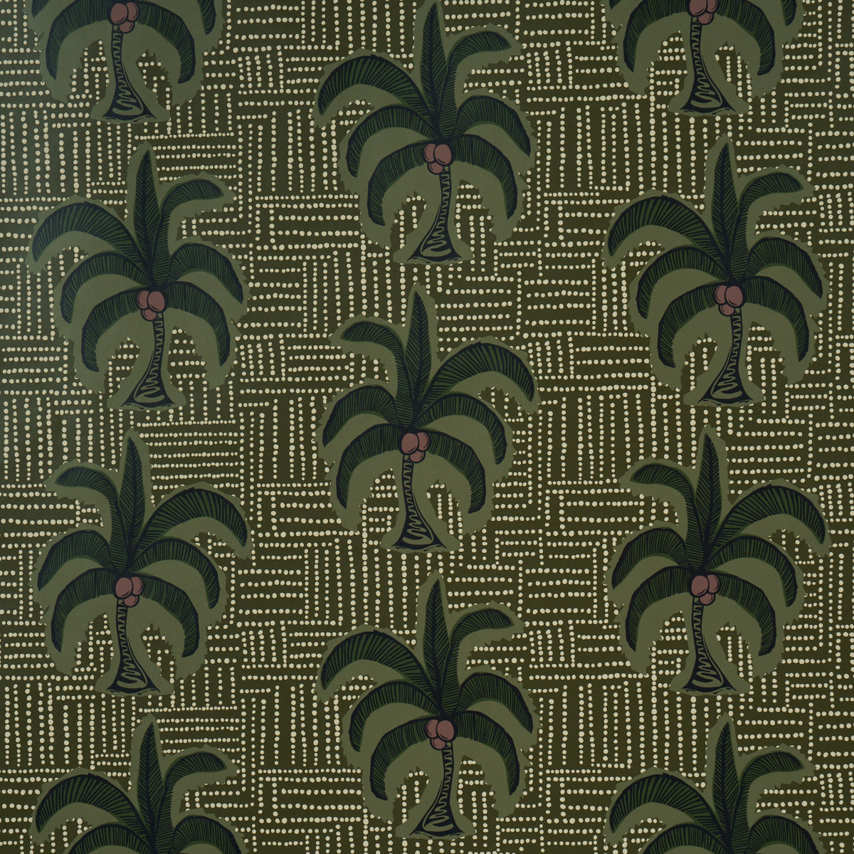 Purchase 5017240 | Agua De Coco, Palm Tree Green - Schumacher Wallpaper