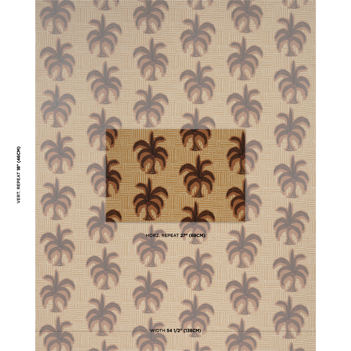 Purchase 5017241 | Agua De Coco, Sunbleached Ochre - Schumacher Wallpaper