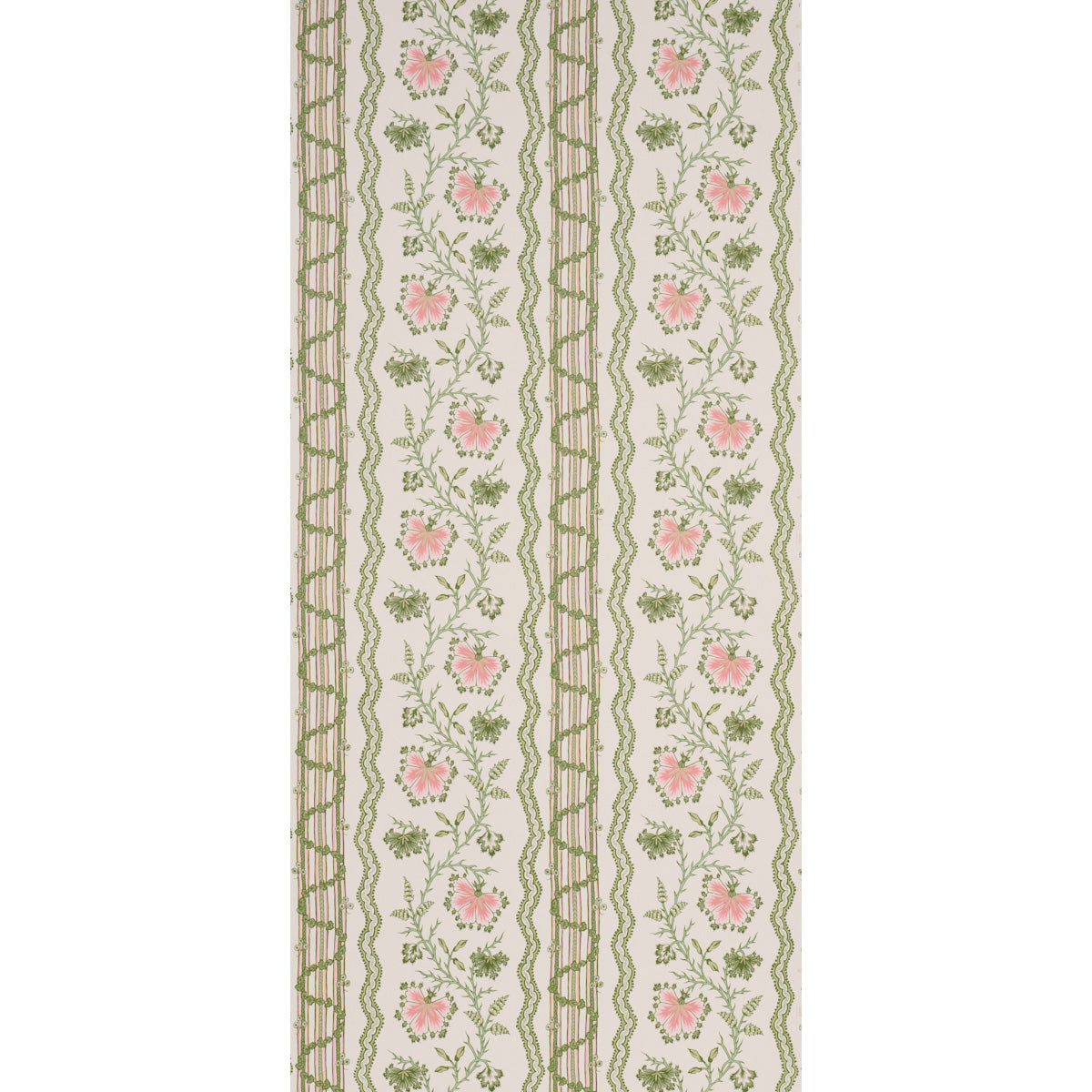 Purchase 5017330 | Parvati Floral Stripe, Petal - Schumacher Wallpaper