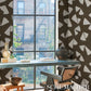 Purchase 5017350 | Antoinette, Espresso - Schumacher Wallpaper