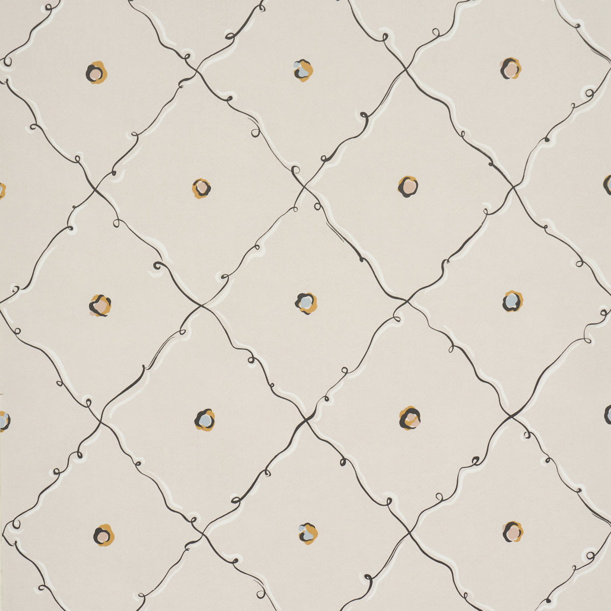 Purchase 5017371 | Colette, Light Beige - Schumacher Wallpaper