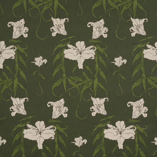 Purchase 5017380 | Lady Lilith, Olive - Schumacher Wallpaper
