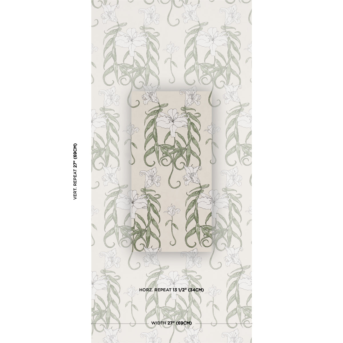 Purchase 5017381 | Lady Lilith, Off White - Schumacher Wallpaper