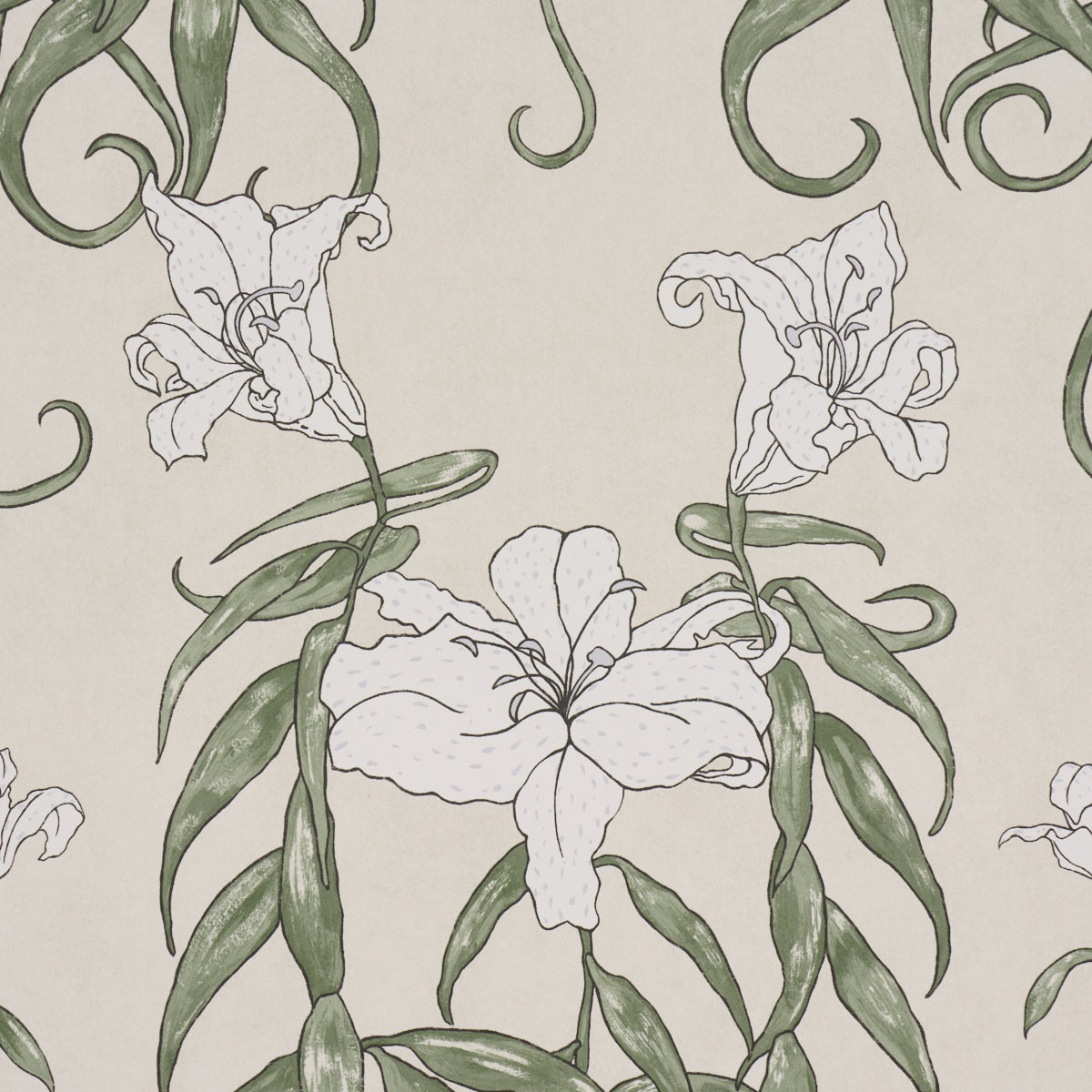Purchase 5017381 | Lady Lilith, Off White - Schumacher Wallpaper