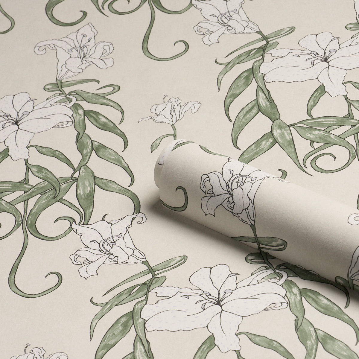 Purchase 5017381 | Lady Lilith, Off White - Schumacher Wallpaper