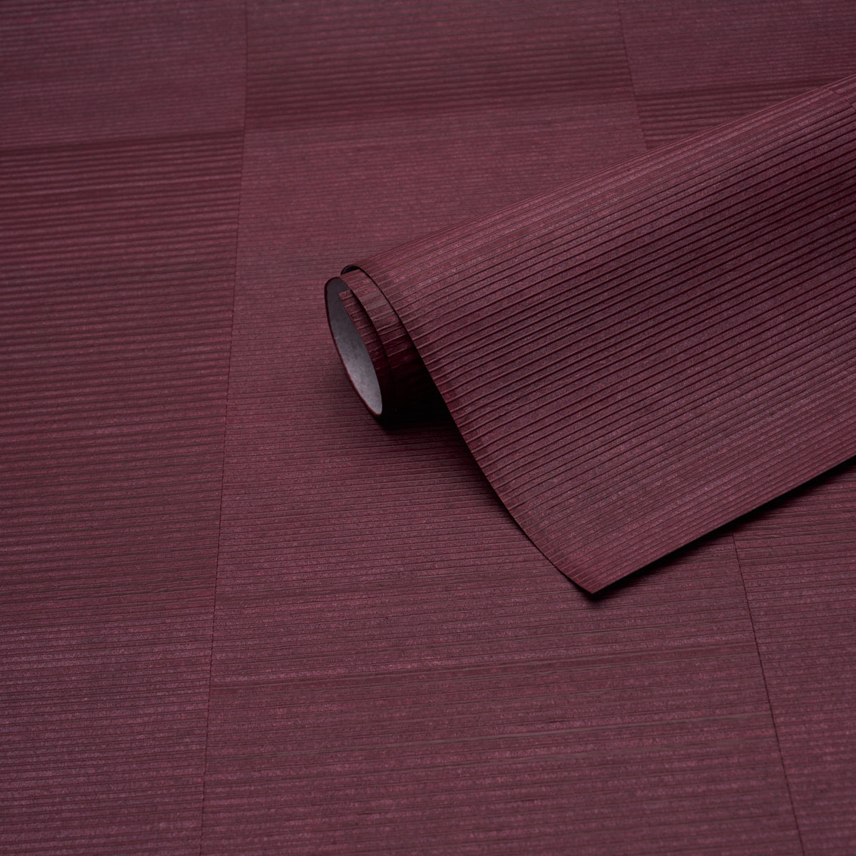 Purchase 5017411 | Quinton Offset Rib Wallcovering, Oxblood - Schumacher Wallpaper