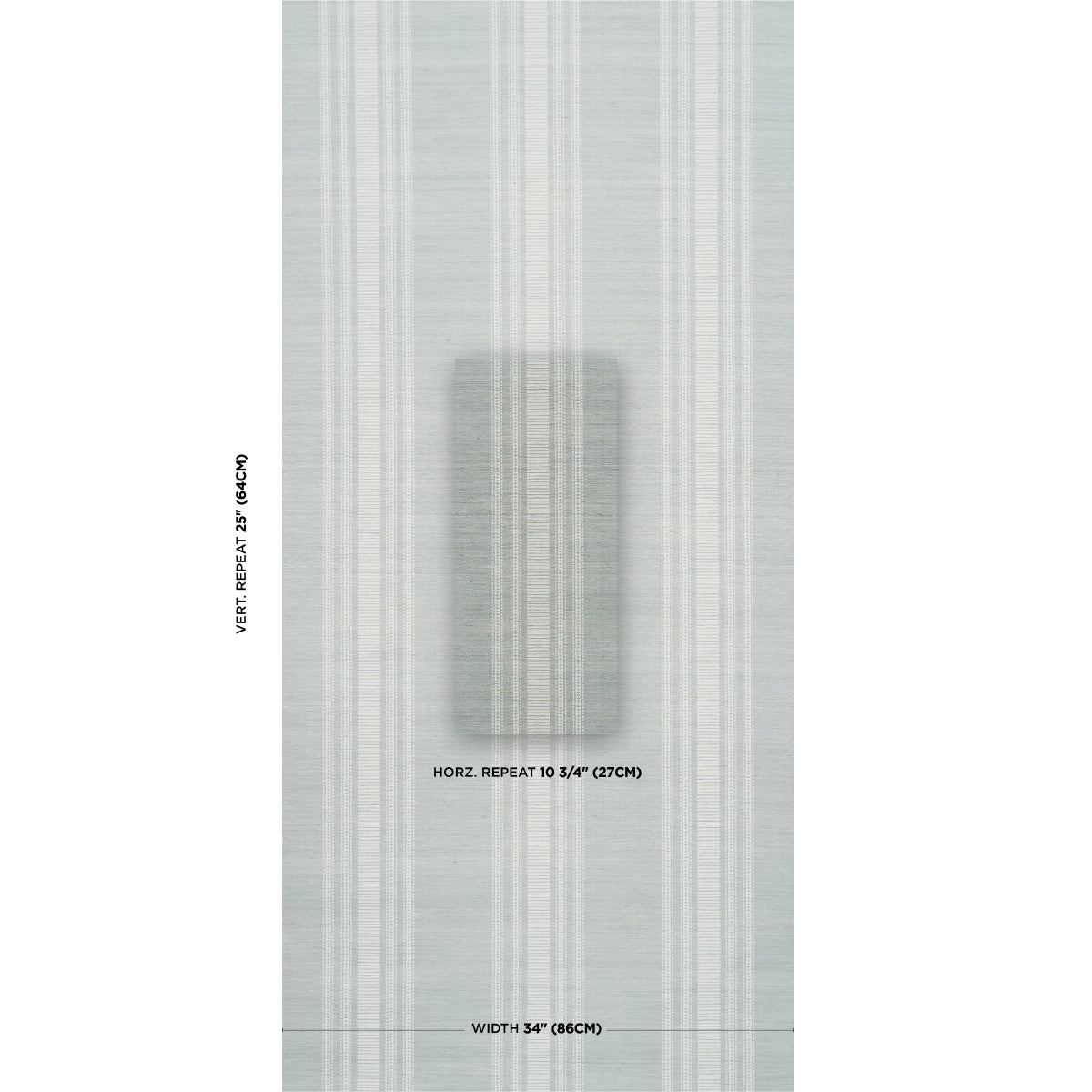 Purchase 5017452 | Cassia Silk Stripe Wallcovering, Sky - Schumacher Wallpaper