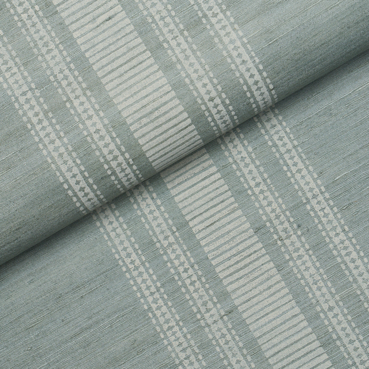 Purchase 5017452 | Cassia Silk Stripe Wallcovering, Sky - Schumacher Wallpaper