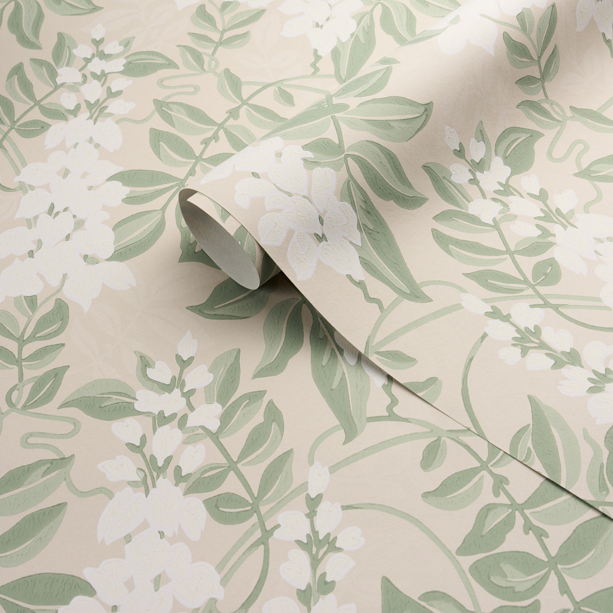 Purchase 5017530 | Lucia Wisteria, Sage - Schumacher Wallpaper
