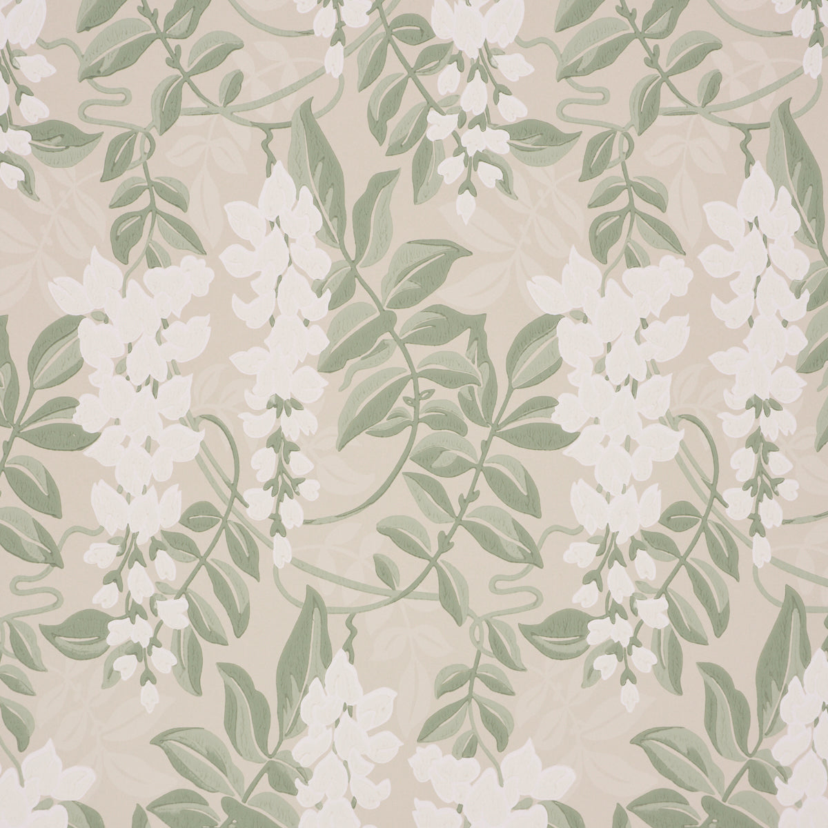 Purchase 5017530 | Lucia Wisteria, Sage - Schumacher Wallpaper