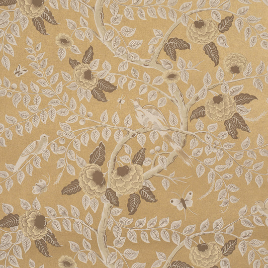Purchase 5017540 | Tole Bird, Gold - Schumacher Wallpaper