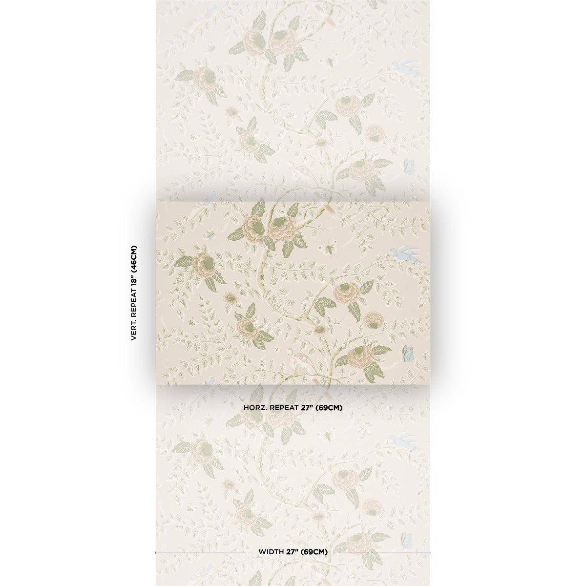 Purchase 5017541 | Tole Bird, Petal - Schumacher Wallpaper