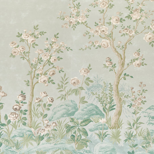 Purchase 5017551 | Charlotte'S Garden 2 Panel Set, Celadon - Schumacher Wallpaper