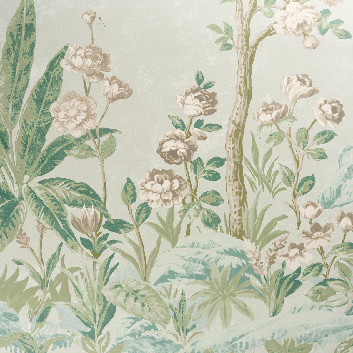 Purchase 5017551 | Charlotte'S Garden 2 Panel Set, Celadon - Schumacher Wallpaper