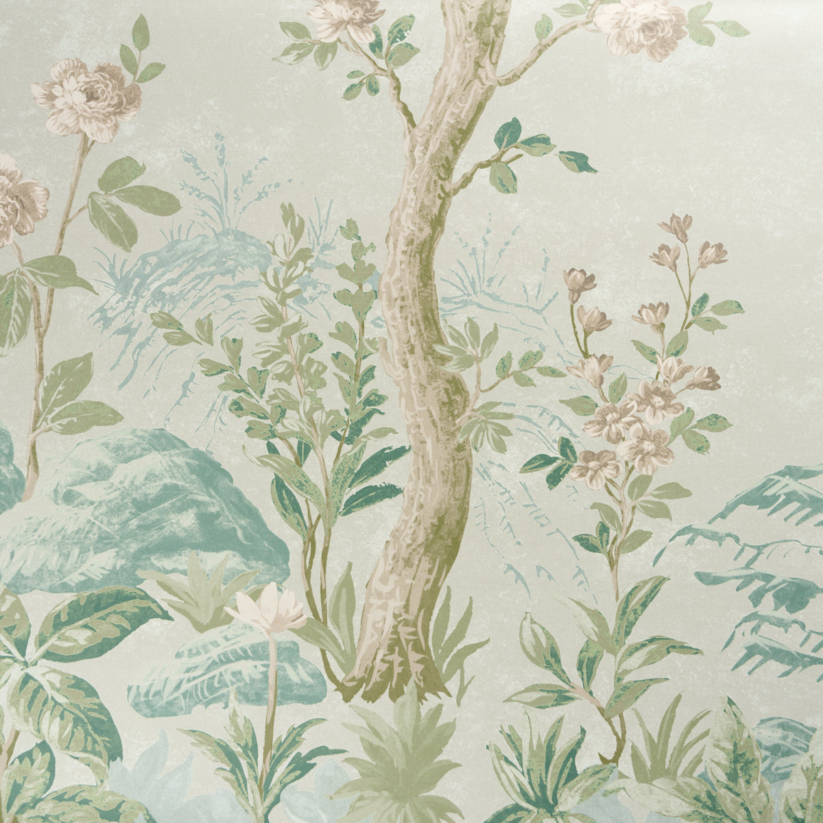 Purchase 5017551 | Charlotte'S Garden 2 Panel Set, Celadon - Schumacher Wallpaper