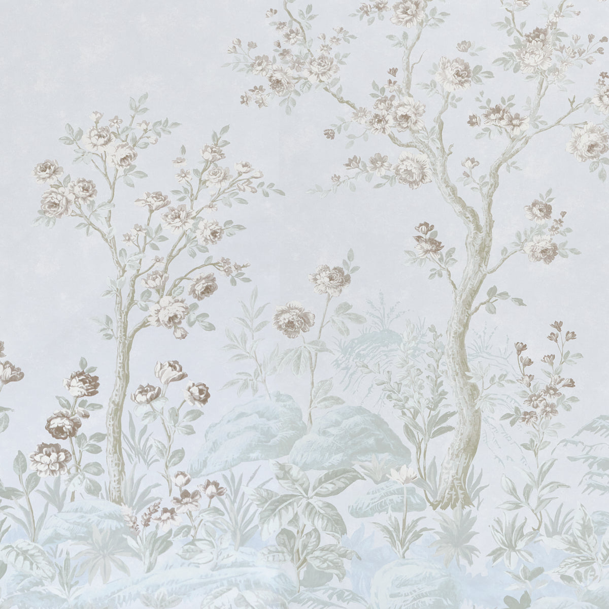 Purchase 5017552 | Charlotte'S Garden 2 Panel Set, Periwinkle - Schumacher Wallpaper